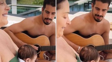 Enzo Celulari, primogênito de Claudia Raia, improvisa música para irmão caçula, Luca, e encanta: "Coração quentinho" - Reprodução/Instagram