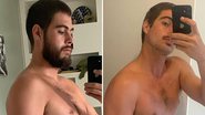 Rafa Vitti choca com antes e depois de rotina intensa de exercícios: "Empolgado" - Reprodução/Instagram