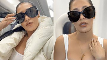 Simaria tira a jaqueta e causa escândalo com decote profundo em avião: "Gata" - Reprodução/ Instagram