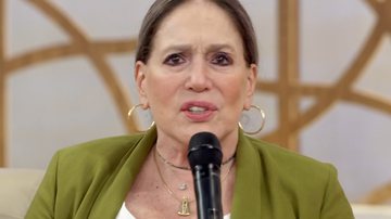 Susana Vieira se atrapalha com microfone no 'Encontro' e dispara - Reprodução/TV Globo
