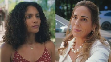 Terra e Paixão: Falsa, Irene convence Aline a desistir de Daniel - Reprodução/TV Globo