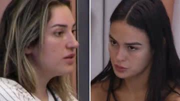A personal trainer Larissa mente para Amanda e coloca amizade em risco: "Não vou" - Reprodução/Globo