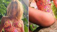 Carolina Dieckmann ostenta pernões ao subir na rocha de maiô: "Poderosa" - Reprodução/Instagram