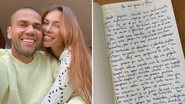 Esposa de Daniel Alves escreve carta em que anuncia separação: "Abandono e solidão" - Reprodução/ Instagram