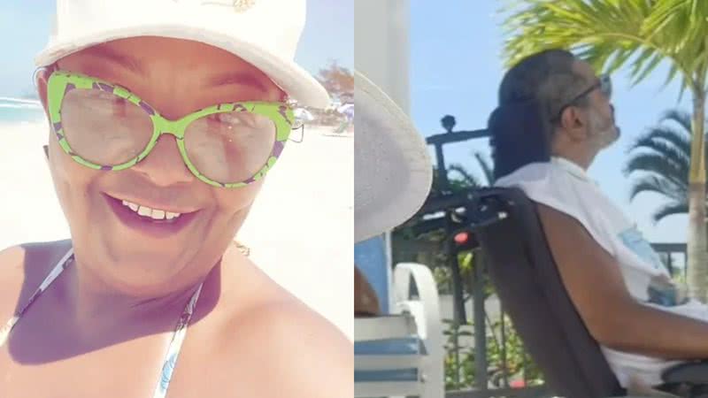 Esposa de Arlindo Cruz, Babi Cruz leva marido à praia após assumir namoro - Reprodução/Instagram