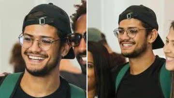O ex-BBB Gabriel Santana causa alvoroço no aeroporto do Rio de Janeiro com visual ousado; confira os cliques - Reprodução/AgNews