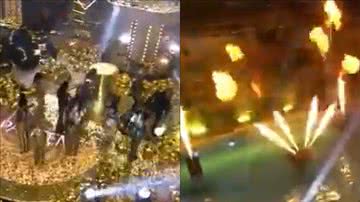 BBB23: Cenário da festa pega fogo e deixa brothers desesperados: "Derreteu o chão" - Reprodução/TV Globo