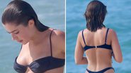 Molhadinha, Jade Picon puxa a calcinha do biquíni e mostra bumbum durinho em praia - Reprodução/ Instagram