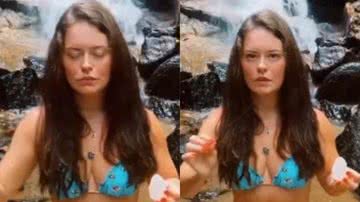 Indireta? Mari Bridi ensina ritual na cachoeira com música sobre ex: "Desestresse" - Reprodução/ Instagram