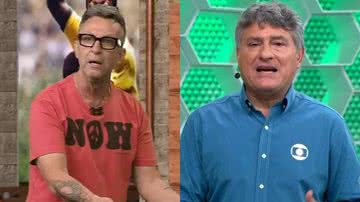 Neto criticou a Globo no Os Donos da Bola após a demissão de Cléber Machado - Reprodução/Band/Globo