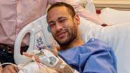 Neymar aparece em cama de hospital após operação delicada: "Pós-cirurgia" - Reprodução/Instagram
