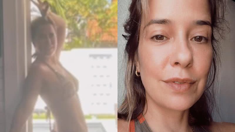 Aos 45 anos, Paloma Duarte se empoleira de biquíni e bumbum redondinho causa - Reprodução/Instagram/Fernanda Ferrari