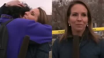 Repórter reencontra filho ao vivo após tiroteio e se emociona - Reprodução/YouTube/Fox News