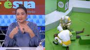 Sonia Abrão comemorou a vitória de Aline Wirley na Prova do Líder do BBB23 - Reprodução/RedeTV!/Globo