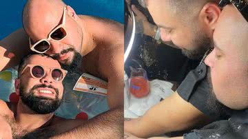 Tiago Abravanel e o marido fizeram uma tatuagem em conjunto para comemorar uma data especial - Reprodução/Instagram