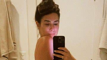 Fernanda Paes Leme tira a roupa e mostra barriga crescendo - Reprodução/Instagram