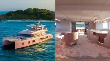 Iate da Barbie? Embarcação toda rosa é vendida por R$ 29 milhões - Reprodução/VisionF Yachts