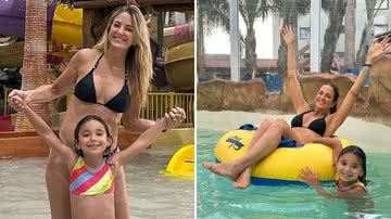 A apresentadora Ticiane Pinheiro se refresca em piscina de resort com a filha caçula, Manuella: "Princesa tá crescendo" - Reprodução/Instagram