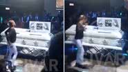 Vídeo mostra mulher dançando ao redor de caixão em boate - Reprodução/X