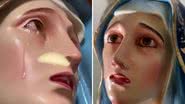 Visitantes de igreja afirmam ter visto imagem de Virgem Maria chorando - Reprodução/X