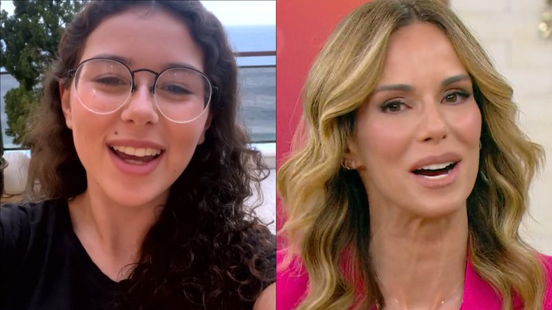 Tímida, filha de Ana Furtado faz raríssima aparição no 'Mais Você': "Uma moça" - Reprodução/TV Globo