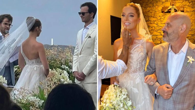 Henrique Dubugras e Laura Fiuza se casaram neste sábado (7) em Fernando de Noronha - Reprodução/Instagram