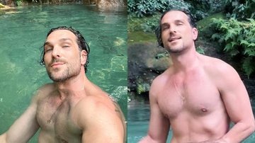 Igor Rickli fica peladão em banho de cachoeira e recebe cantadas sem vergonha - Reprodução/Instagram