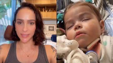 Letícia Cazarré faz apelo após filha apresentar risco de nova internação: "Rezem..." - Reprodução/Instagram