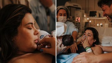 A apresentadora Michelle Loreto faz relato de parto normal induzido e dá detalhes desse momento único: "Nunca senti tanta dor" - Reprodução/Instagram