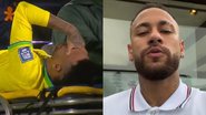 Após lesão gravíssima, Neymar faz desabafo desesperado - Reprodução/TV Globo e Reprodução/Instagram
