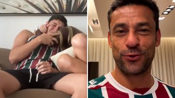 Torcedor do Fluminense é surpreendido pela namorada com ingresso da final da Libertadores - Reprodução/X/Instagram
