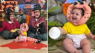 Os ex-BBBs Viih Tube e Eliezer se transformam em dinossauros para festejar 6 meses da filha, Lua: "Baby chegou" - Reprodução/Instagram