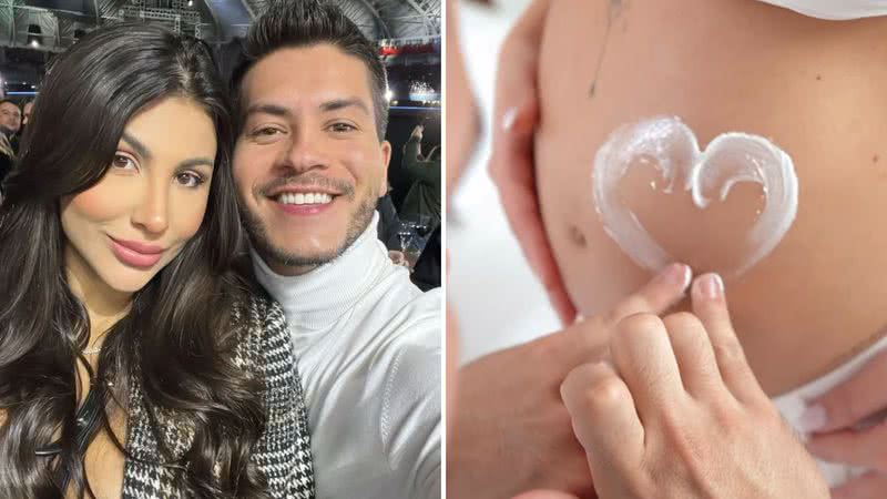 Arthur Aguiar engravida namorada e vira pai pela segunda vez: "Barriga já tá crescendo" - Reprodução/Instagram