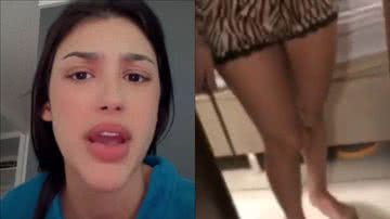 Imagens fortes! Em vídeo, Jenny Miranda ameaça Bia Miranda com facão: "Eu sofri..." - Reprodução/Twitter/Instagram