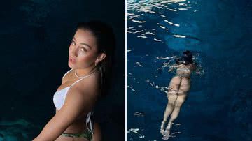 Influenciadora é detonada por nadar em caverna proibida - Reprodução/Instagram