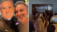 O apresentador Luciano Huck é surpreendido com festa surpresa e convidados mascarados: "Muita luz" - Reprodução/Instagram