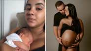 A influenciadora Ary Mirelle, noiva de João Gomes, revelou que precisa de ajuda no banho durante pós-parto; confira detalhes - Reprodução/Instagram