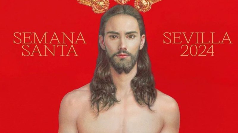 Cartaz gera protestos devido à representação 'sexualizada' de Jesus - Reprodução/Instagram