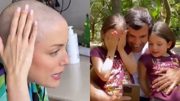 Filhas de Fabiana Justus têm reação emocionante após mãe perder cabelo: "Leve" - Reprodução/Instagram