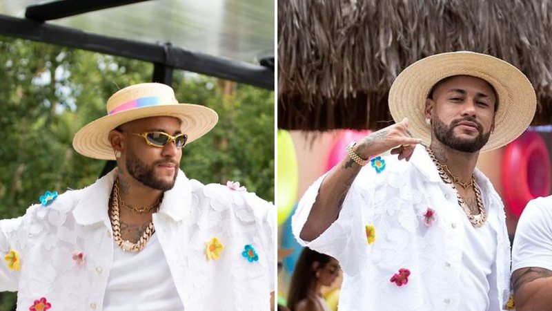 Neymar usa tênis de R$ 12 mil em aniversário e divide opiniões com look ousado - Reprodução/Instagram