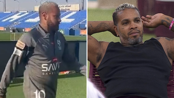 Neymar volta à Arábia e tem a aparência comparada à de Rodriguinho - Reprodução/Instagram/TV Globo