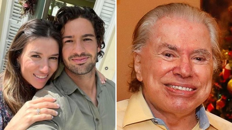 O apresentador Silvio Santos conhece seu 14º neto, filho recém-nascido de Rebeca Abravanel e Alexandre Pato, em sua mansão; saiba mais - Reprodução/Instagram
