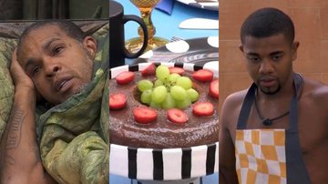 BBB 24: Rodriguinho recusa bolo de Davi e esculhamba: "Quero p*rr* nenhuma" - Reprodução/TV Globo