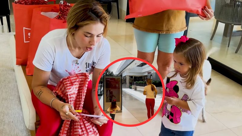 A influenciadora Virginia Fonseca faz shopping abrir mais cedo para compras com filha mais velha, Maria Alice; veja vídeo - Reprodução/Youtube