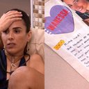 BBB 24: Wanessa Camargo entra em choque com detalhe em carta: "M*rd*" - Reprodução/TV Globo