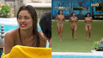 Beatriz desabafou após pular pelada na piscina do BBB 24 - Reprodução/Globo