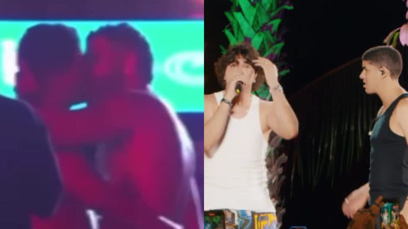 Beijo em show de Nattan e Zé Vaqueiro - Reprodução/ Instagram