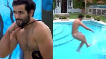 BBB 24: Brothers pulam nus na piscina e Matteus chama atenção - Reprodução/TV Globo