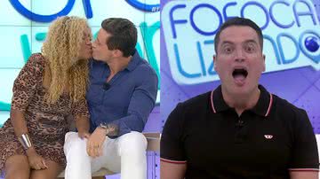 Cariúcha e Cartolano se beijaram ao vivo - Reprodução/SBT