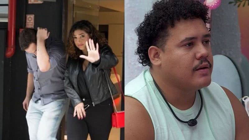 Ex de Lucas Henrique é flagrada saindo de motel com rapaz e acusada de forjar tudo - Reprodução/Twitter e Reprodução/TV Globo